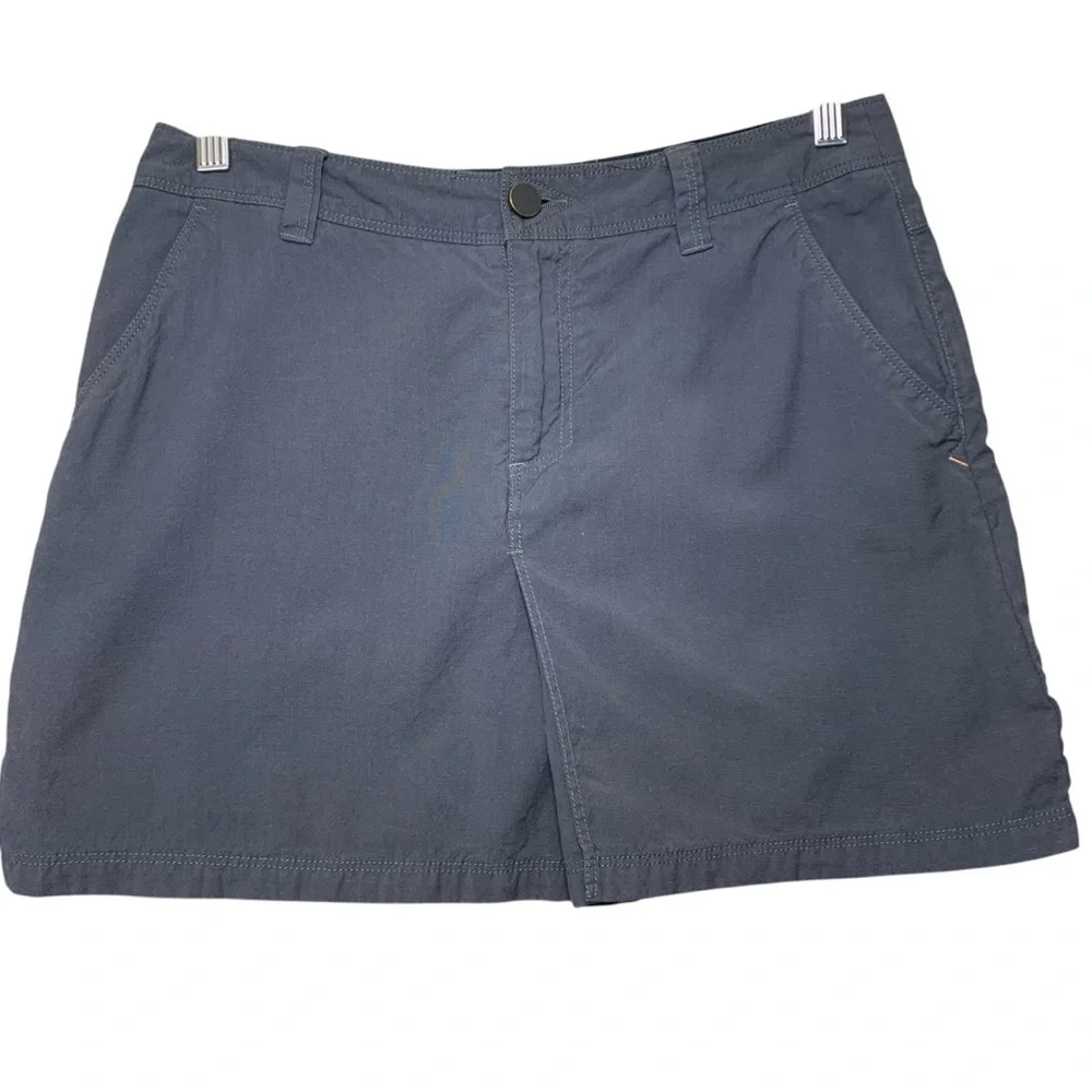 Icebreaker Destiny Skirt Gray Sz 28 Merino Organic Cotton A line Casual Sporty - Picture 2 of 15